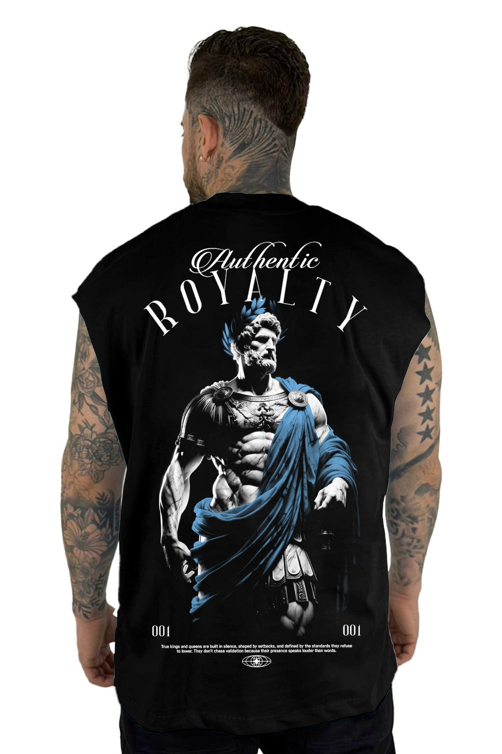 Camisilla Negra Royalty Alto Gramaje
