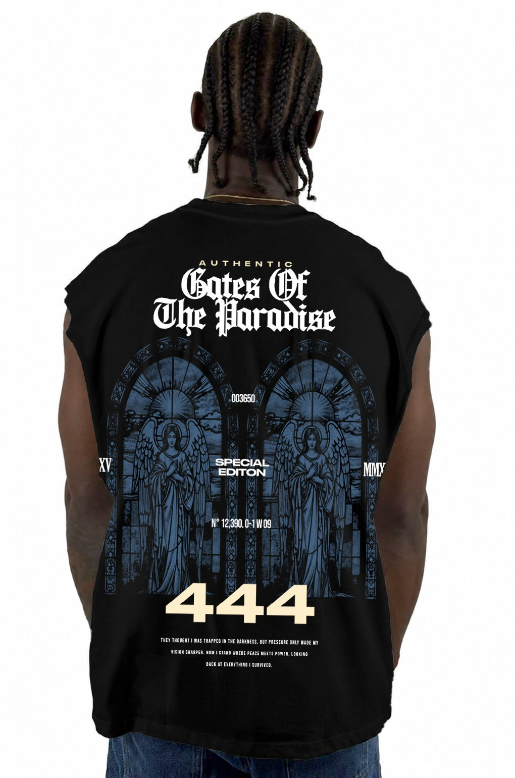 Camisilla Negra Gates Of The Paradise 444 Alto Gramaje