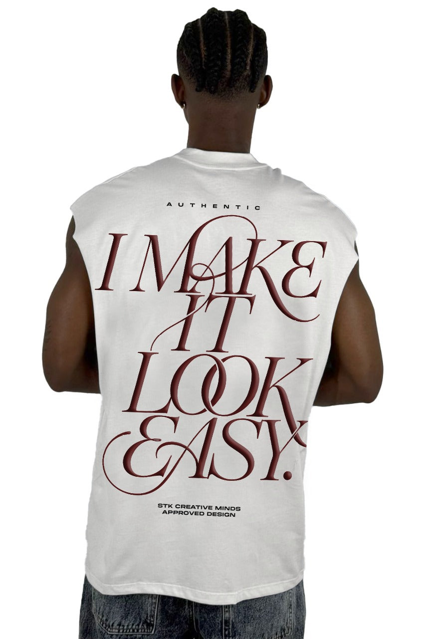 Camisilla Crudo I Make It Look Easy Alto Gramaje