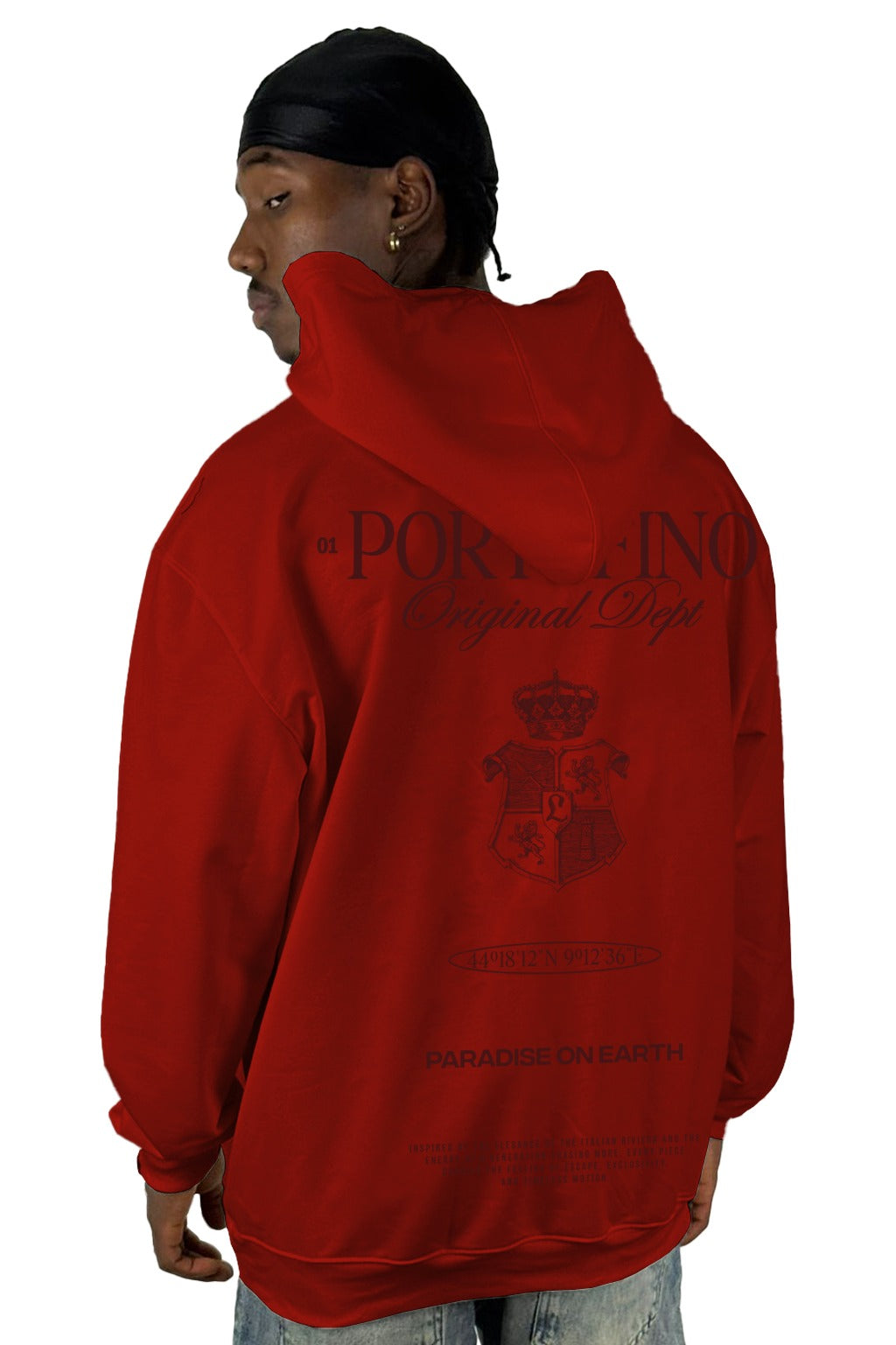 Buzo Capucha Rojo Portofino