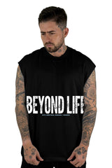 Camisilla Negra Beyond Life Alto Gramaje