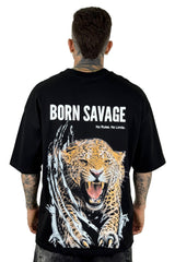 Oversize Negra Born Savage Alto Gramaje