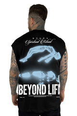 Camisilla Negra Beyond Life Alto Gramaje