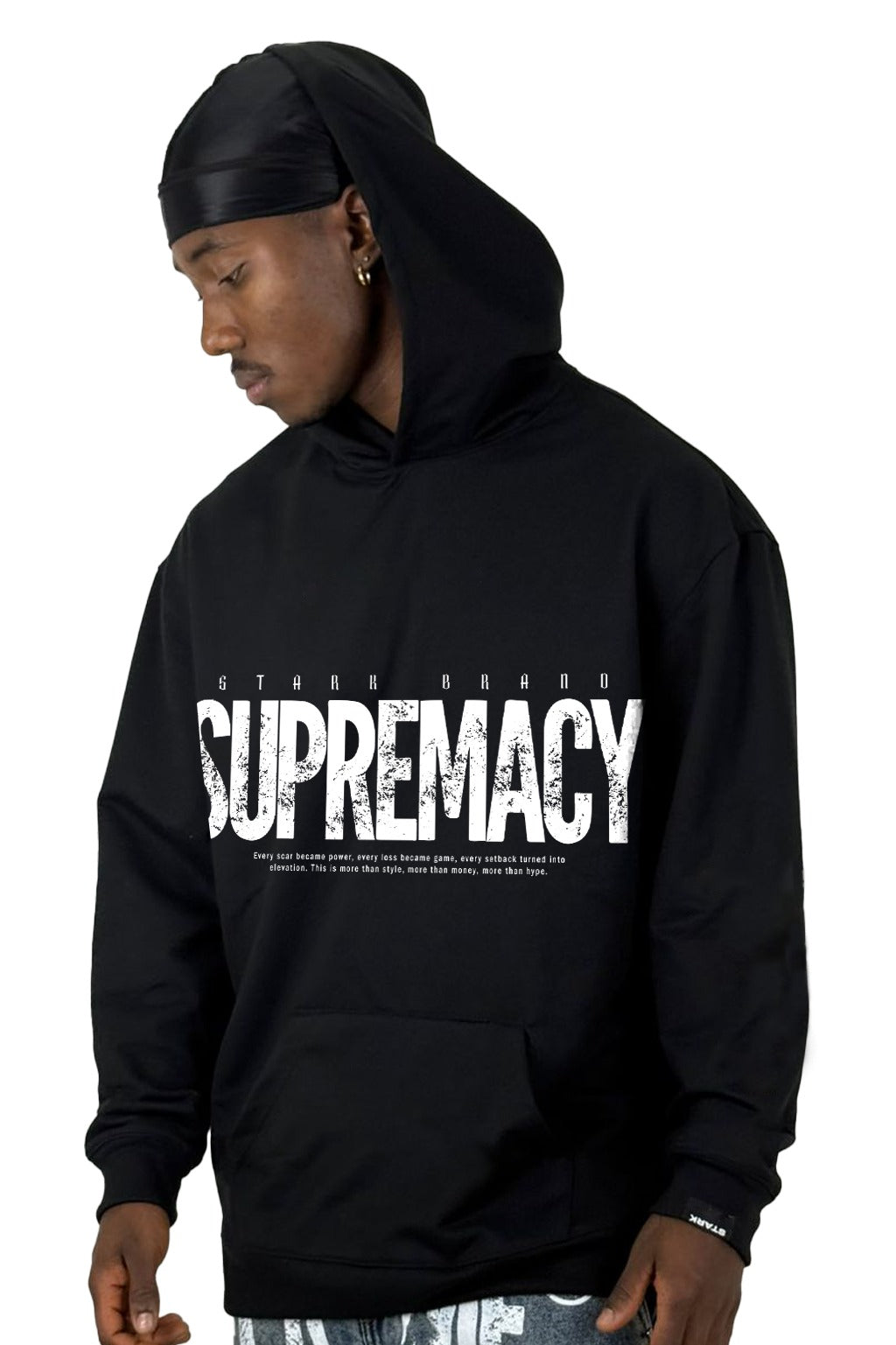 Buzo Capucha Negro Supremacy Real