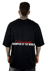 Oversize Negra Mike Tyson Champion Alto Gramaje