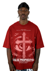 Oversize Roja False Prophecy Cruz  Alto Gramaje