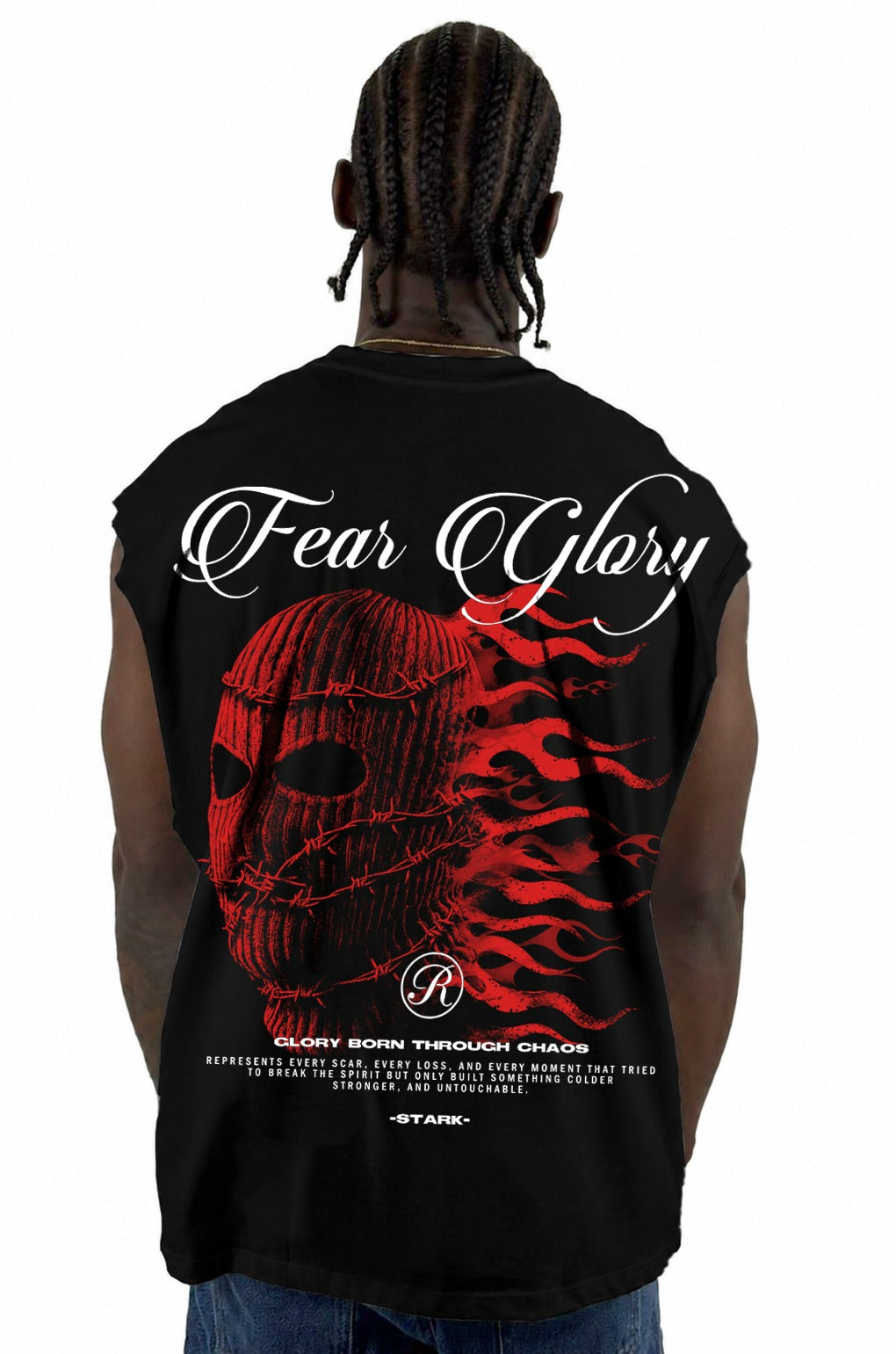 Camisilla Negra Fear Glory Alto Gramaje