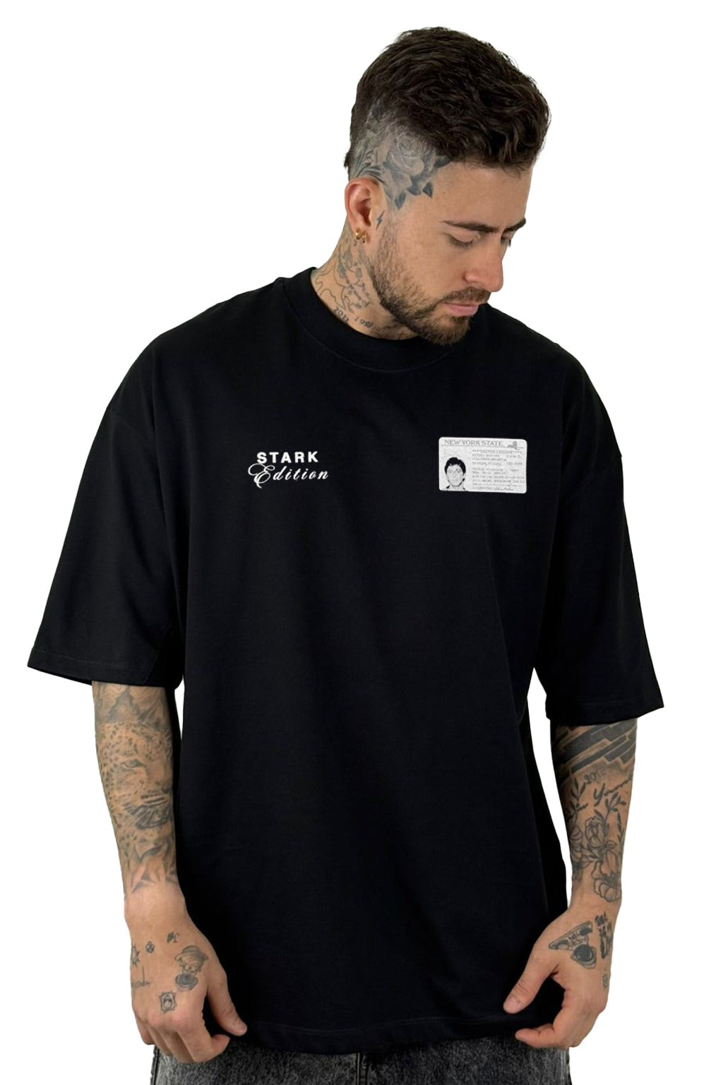 Oversize Negra Miami Scarface Alto Gramaje