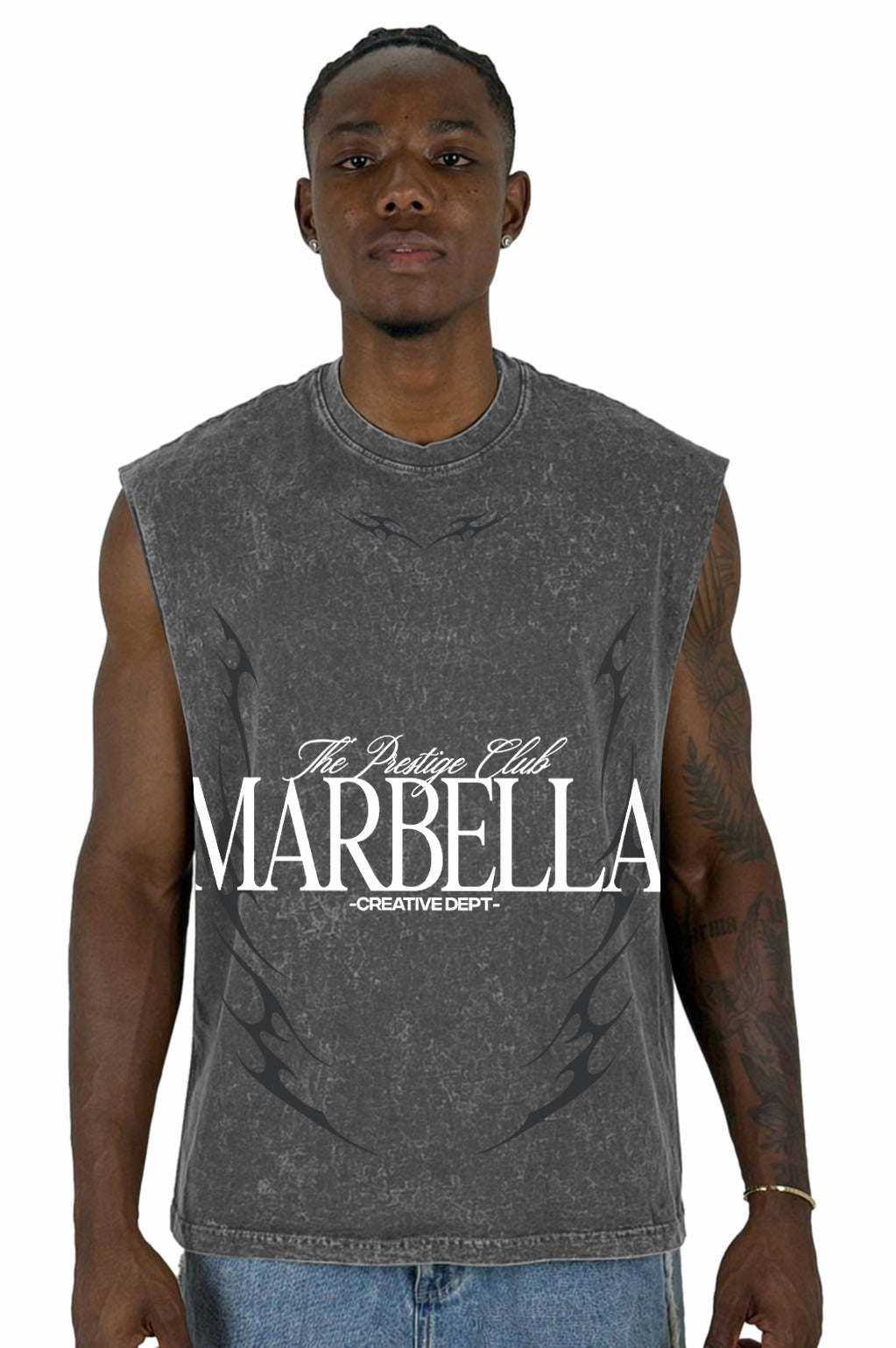 Camisilla sky Negra Marbella