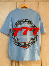 Oversize Azul Lucky Strike 777 Alto Gramaje