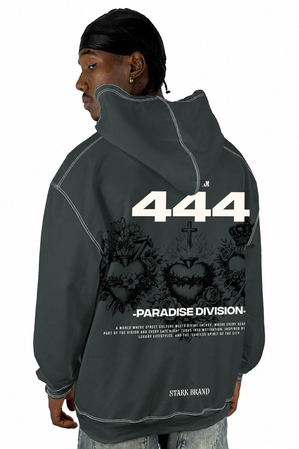 Buzo Capucha Gris  444 Paradise Division