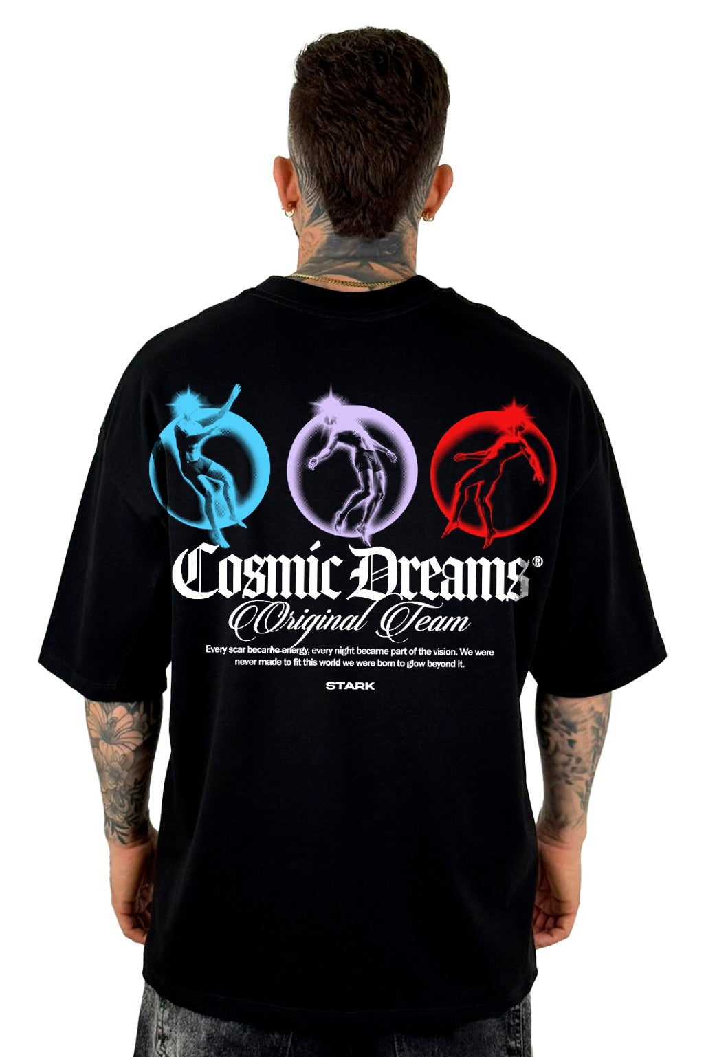 Oversize Negra Cosmic Dreams Alto Gramaje