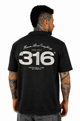 Camisa Negra Heaven Above 316