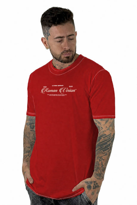 Camiseta Roja Roman Vision Alto Gramaje