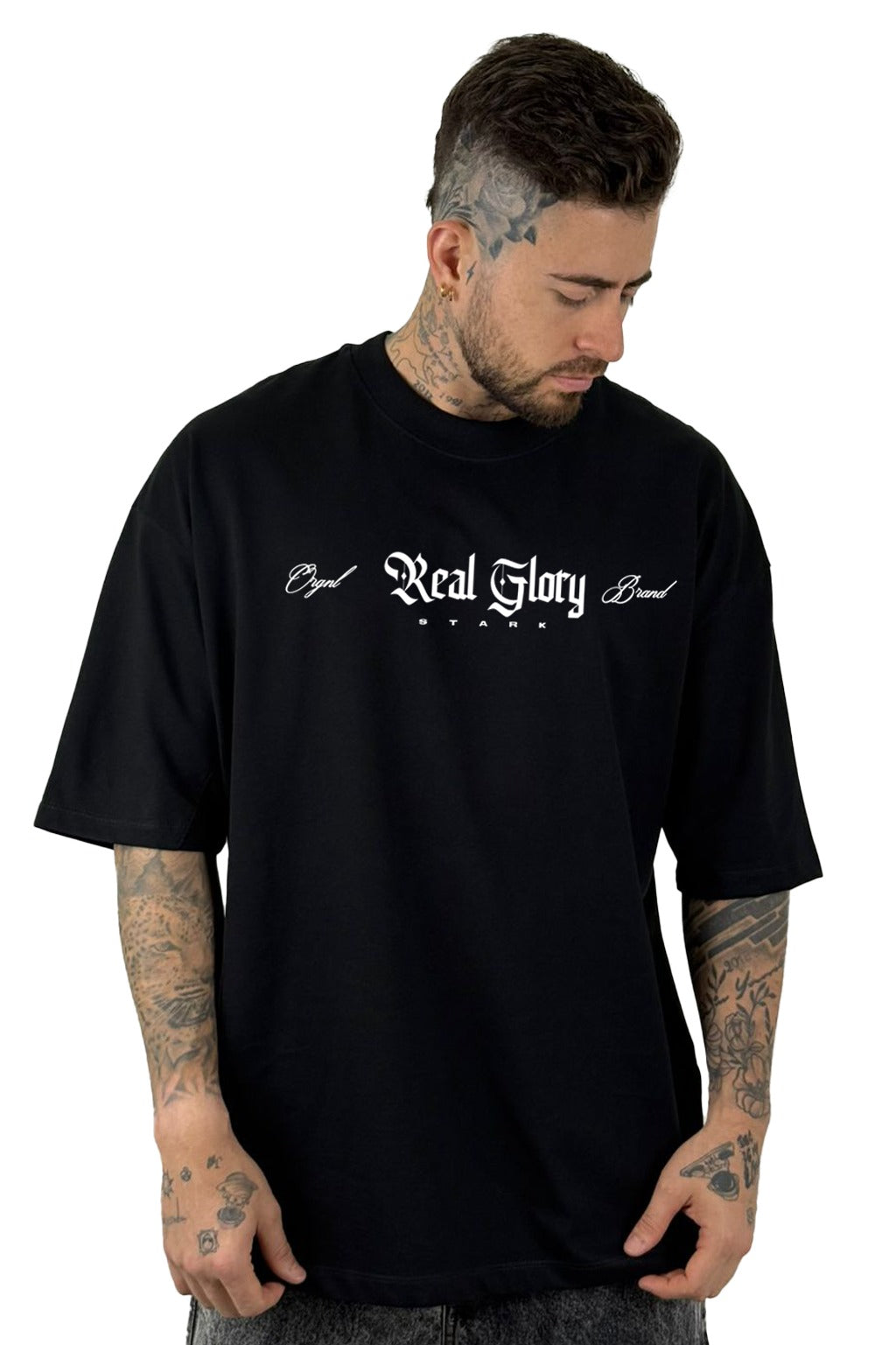 Oversize Negra Real Glory Alto Gramaje