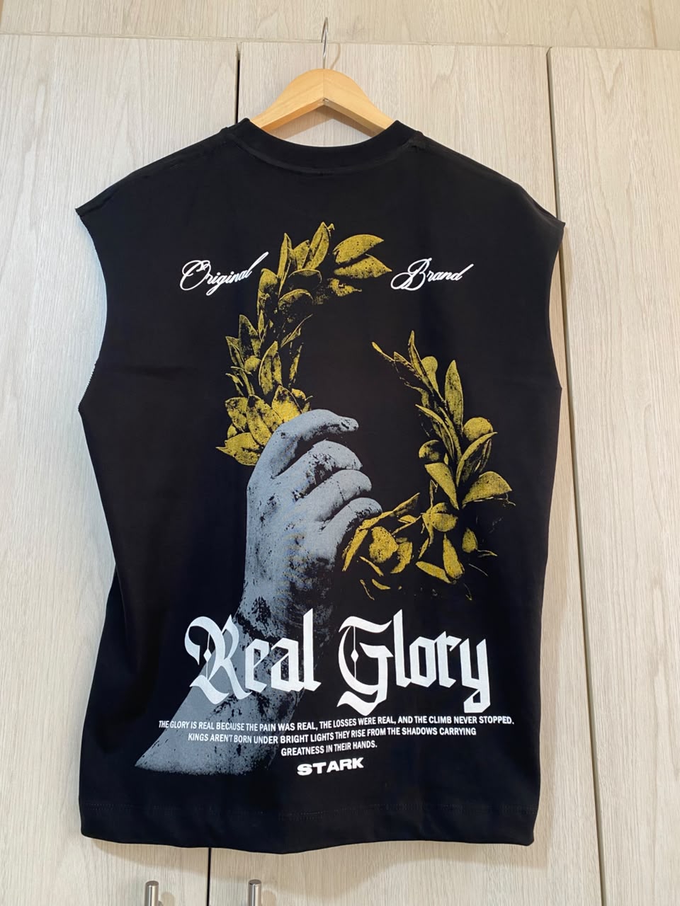 Camisilla Negra Real Glory Alto Gramaje