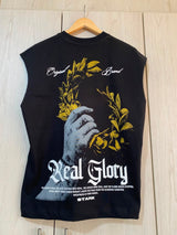 Camisilla Negra Real Glory Alto Gramaje