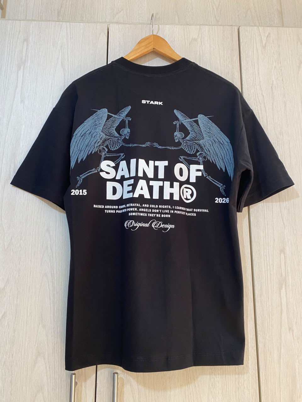 Oversize Negra Saint Of Death Alto Gramaje