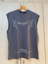 Camisilla Gris Azulado Angelic Target Alto Gramaje