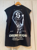 Camisilla Negra Chrome Head Alto Gramaje