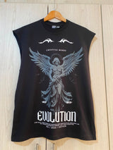 Camisilla Negra Evolution Alto Gramaje