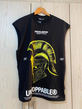 Camisilla Negra Gladiador  Unstoppable Alto Gramaje
