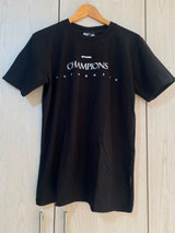 Camiseta Negra Champions Boxeo Alto Gramaje