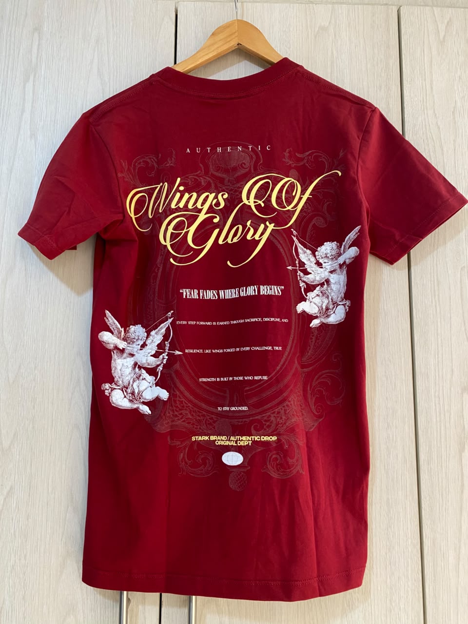 Camiseta Roja Wings Of Glory Alto Gramaje