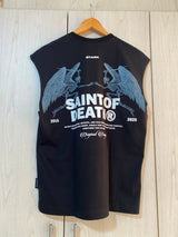Camisilla Negra Saint Of Death Alto Gramaje