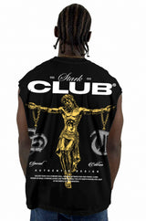 Camisilla Negra Golden Club Alto Gramaje