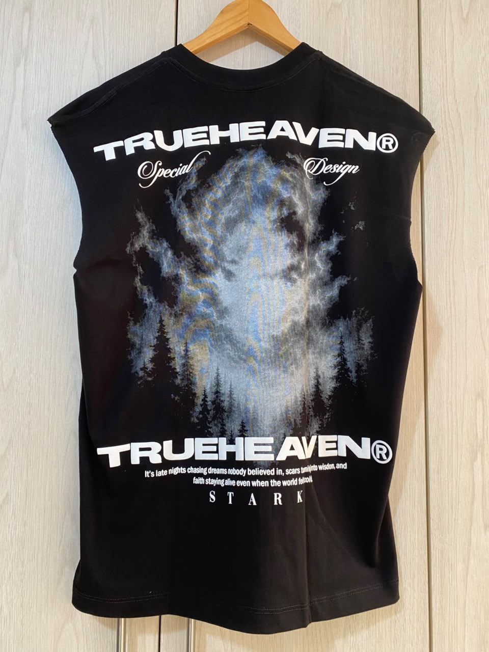 Camisilla Negra Trueheaven Alto Gramaje
