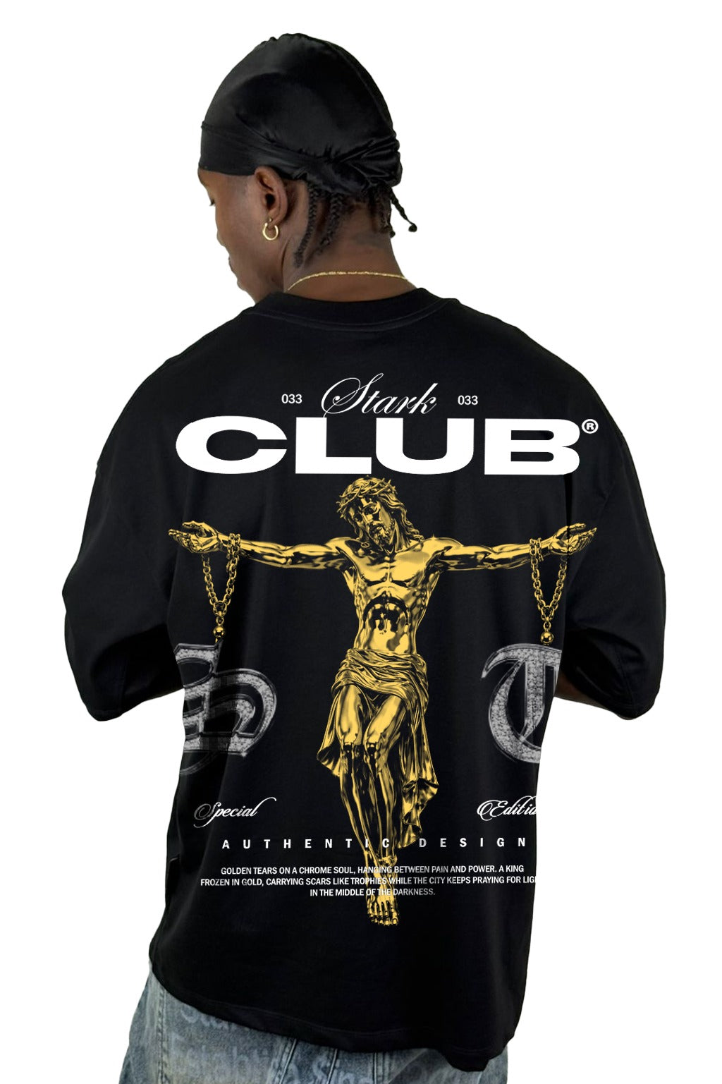 Oversize Negra Golden Club Alto Gramaje