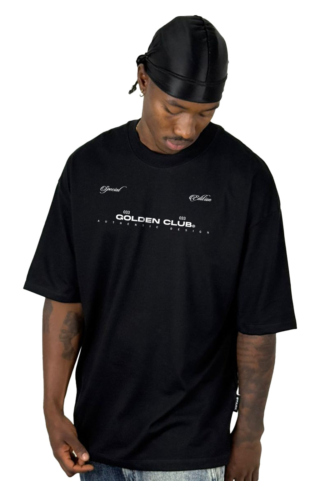 Oversize Negra Golden Club Alto Gramaje