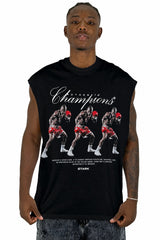 Camisilla Negra Champions Boxeo Alto Gramaje