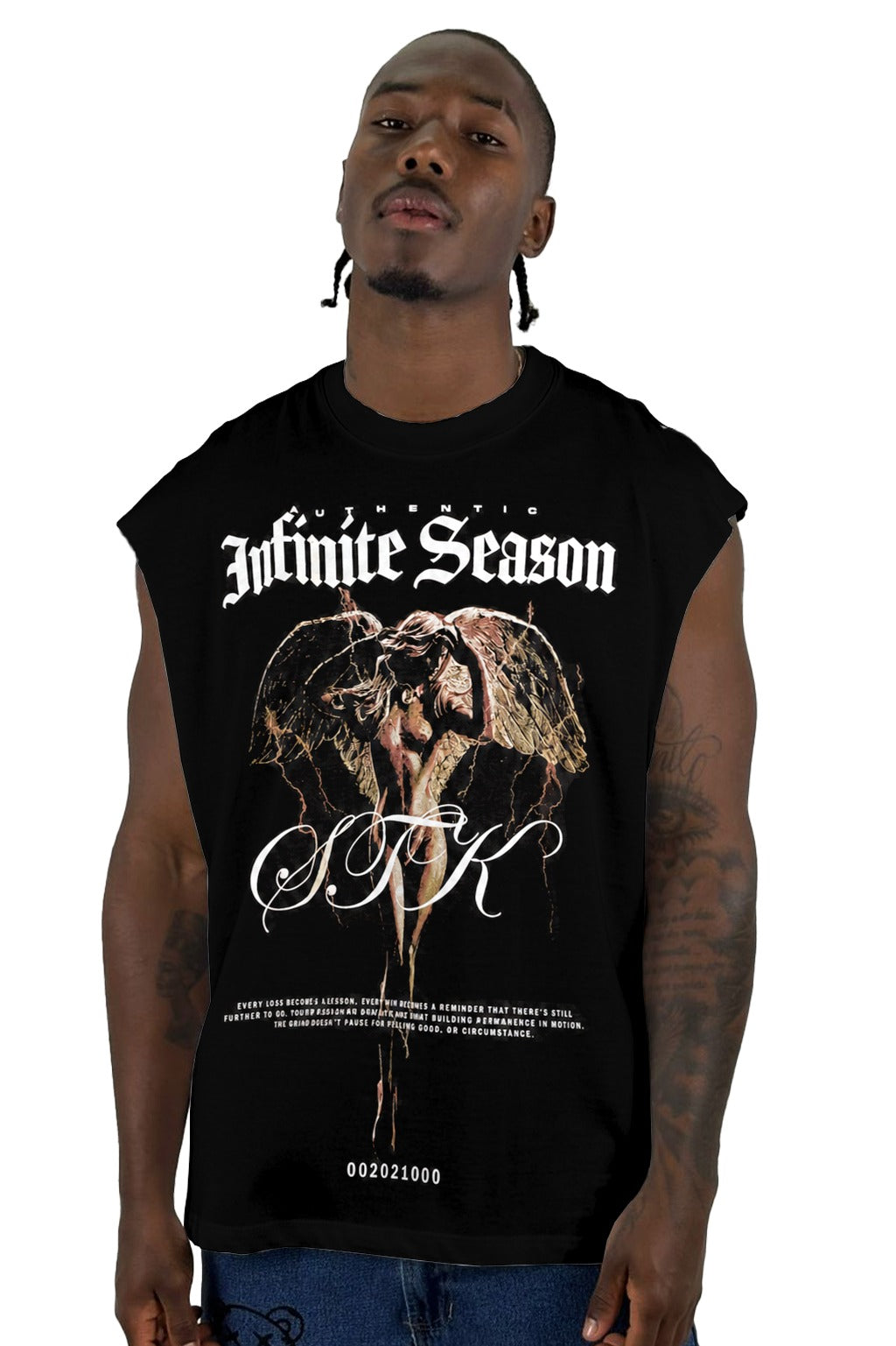 Camisilla Negra Infinite Season Alto Gramaje