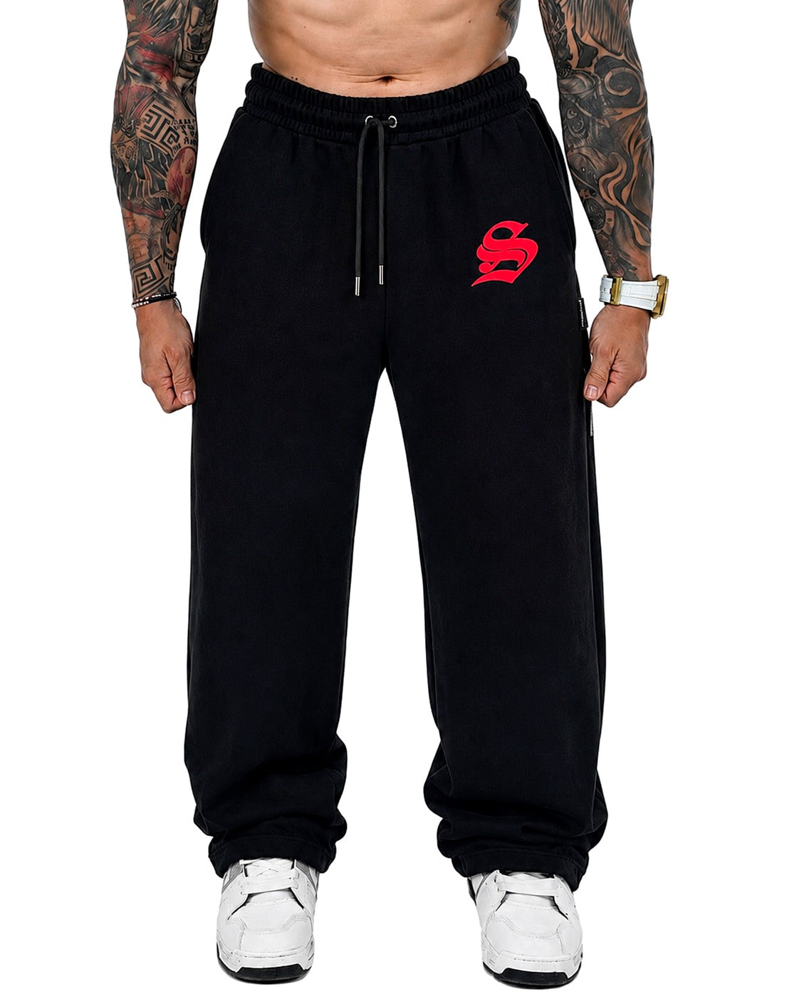 Sudadera Negra S en Rojo
