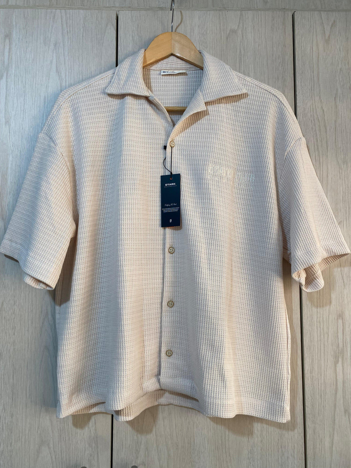 CamisaBoxy Fit Beige Heaven Club