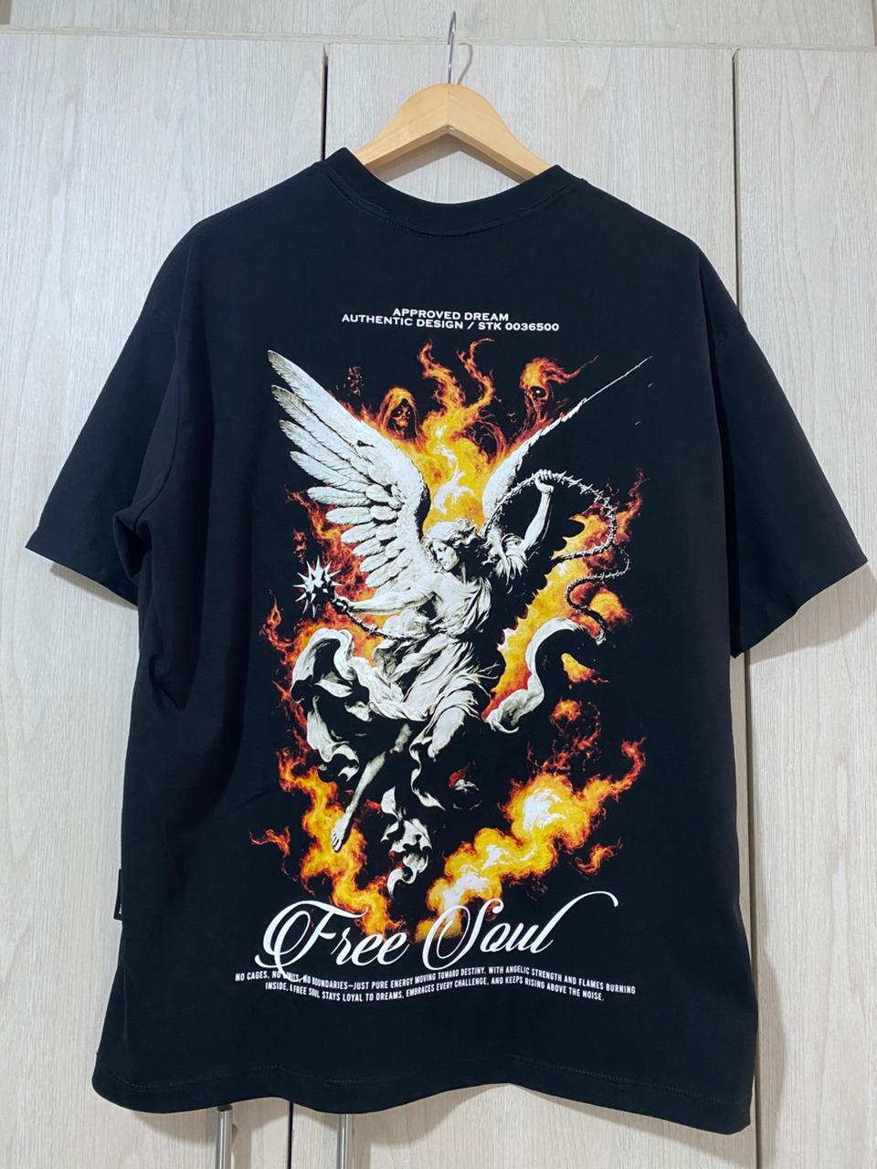 Oversize Negra Free Soul Alto Gramaje