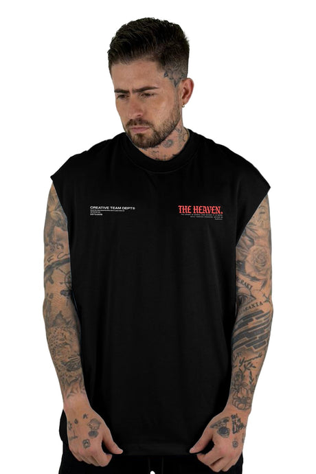 Camisilla Negra The Heaven Cupido Alto Gramaje