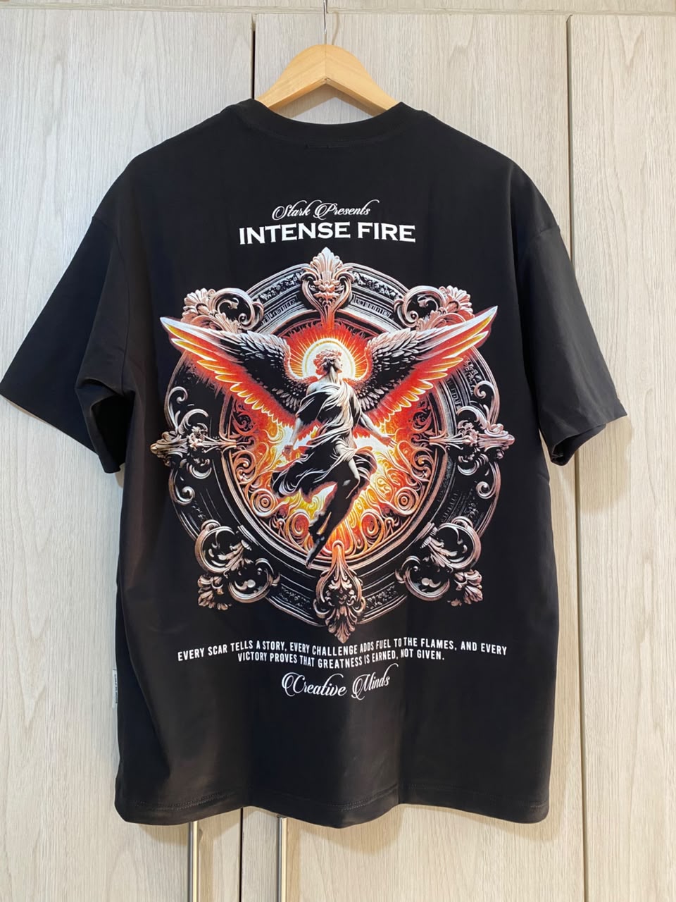 Oversize Negra Intense Fire Alto Gramaje