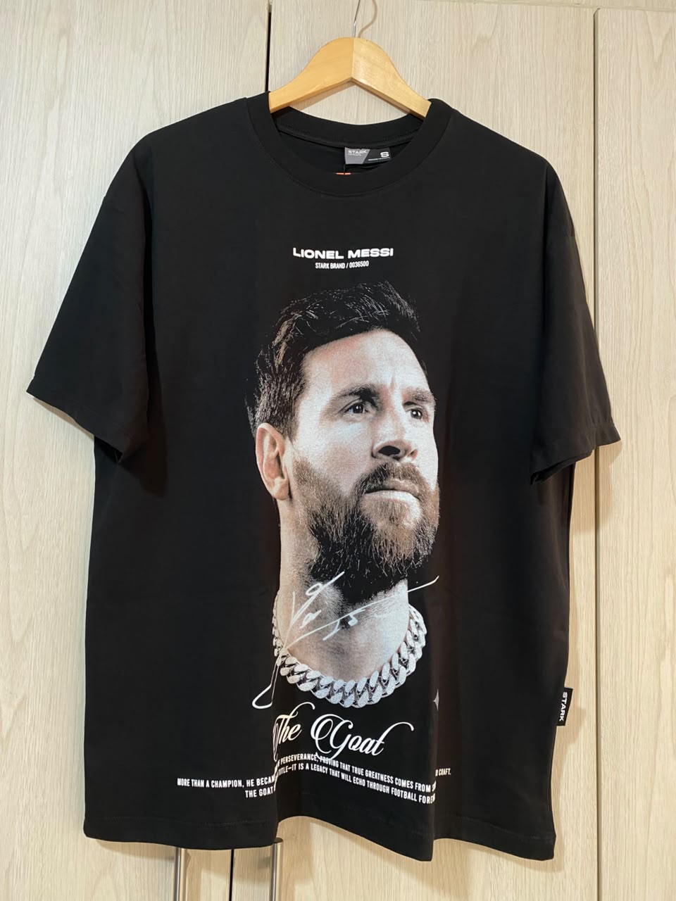 Oversize Negra Lionel Messi Alto Gramaje
