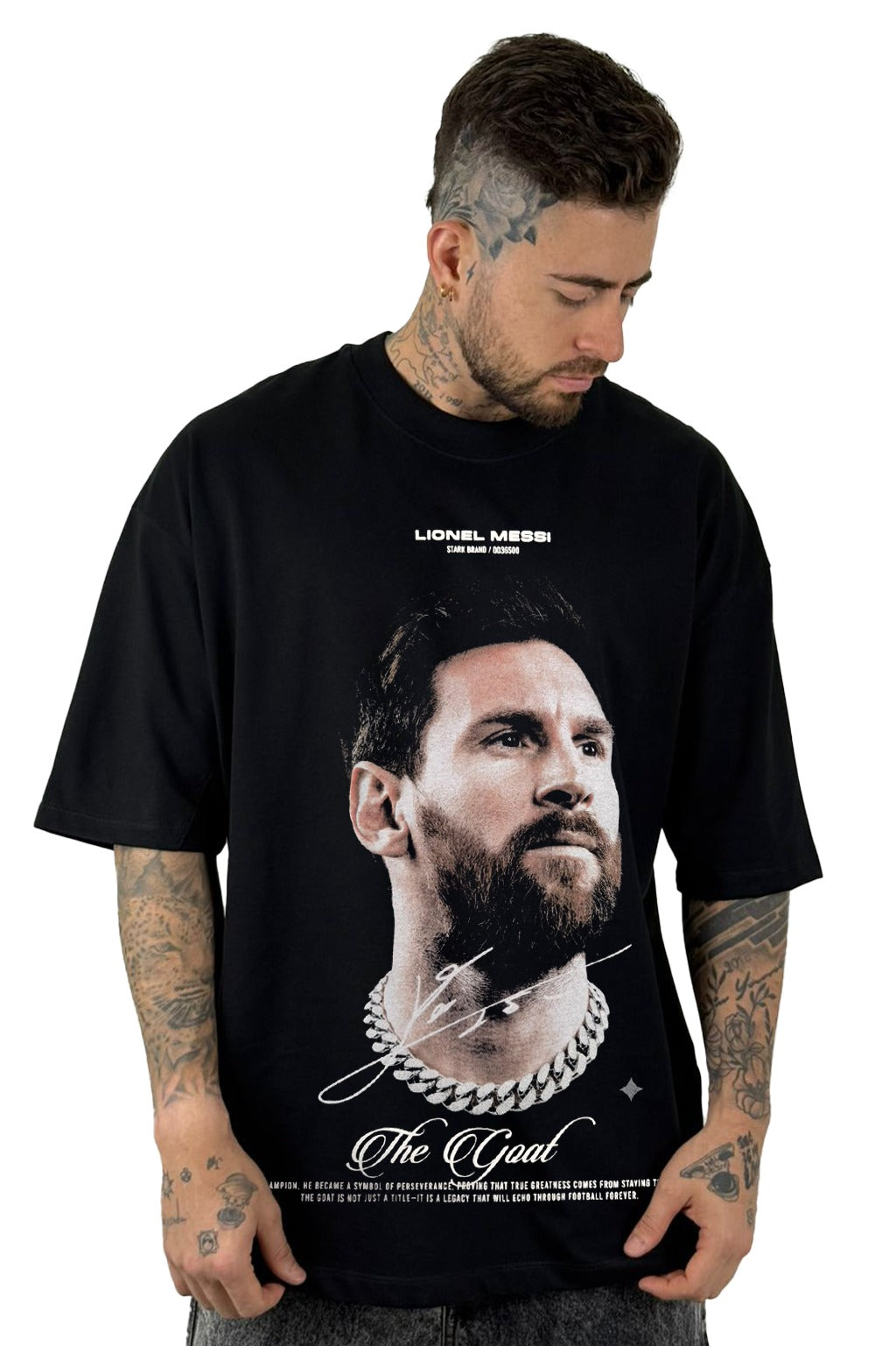 Oversize Negra Lionel Messi Alto Gramaje