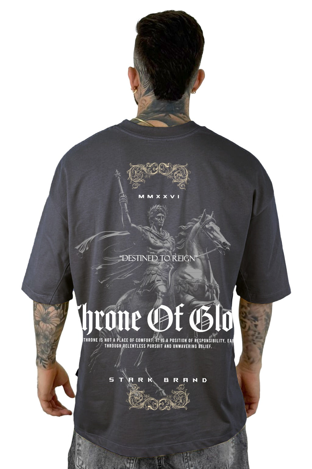 Oversize Gris Throme Of Glory Alto Gramaje