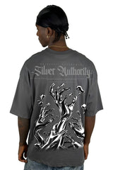 Oversize Gris Silver Authority Alto Gramaje