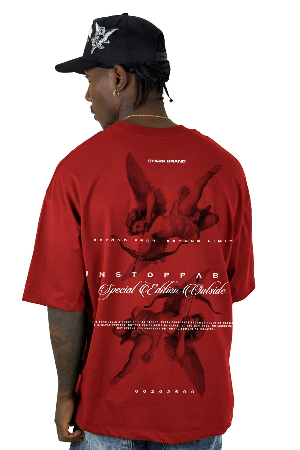 Oversize Roja Unstoppable Cupido Alto Gramaje
