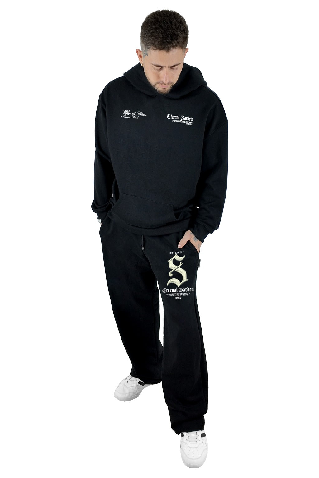 Conjunto Premium Negro Eternal Garden