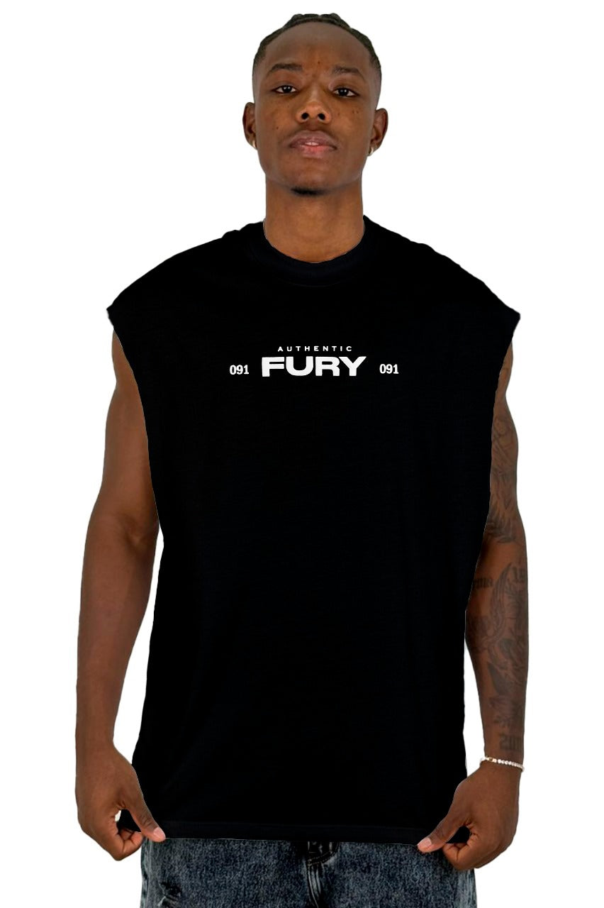 Camisilla Negra Fury Alto Gramaje