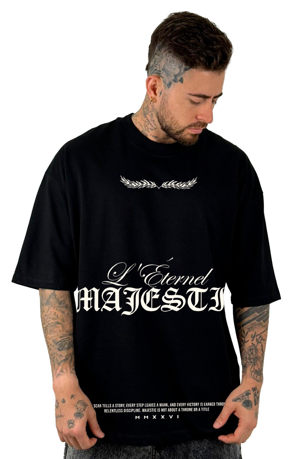 Oversize Negra Majestic Alto Gramaje