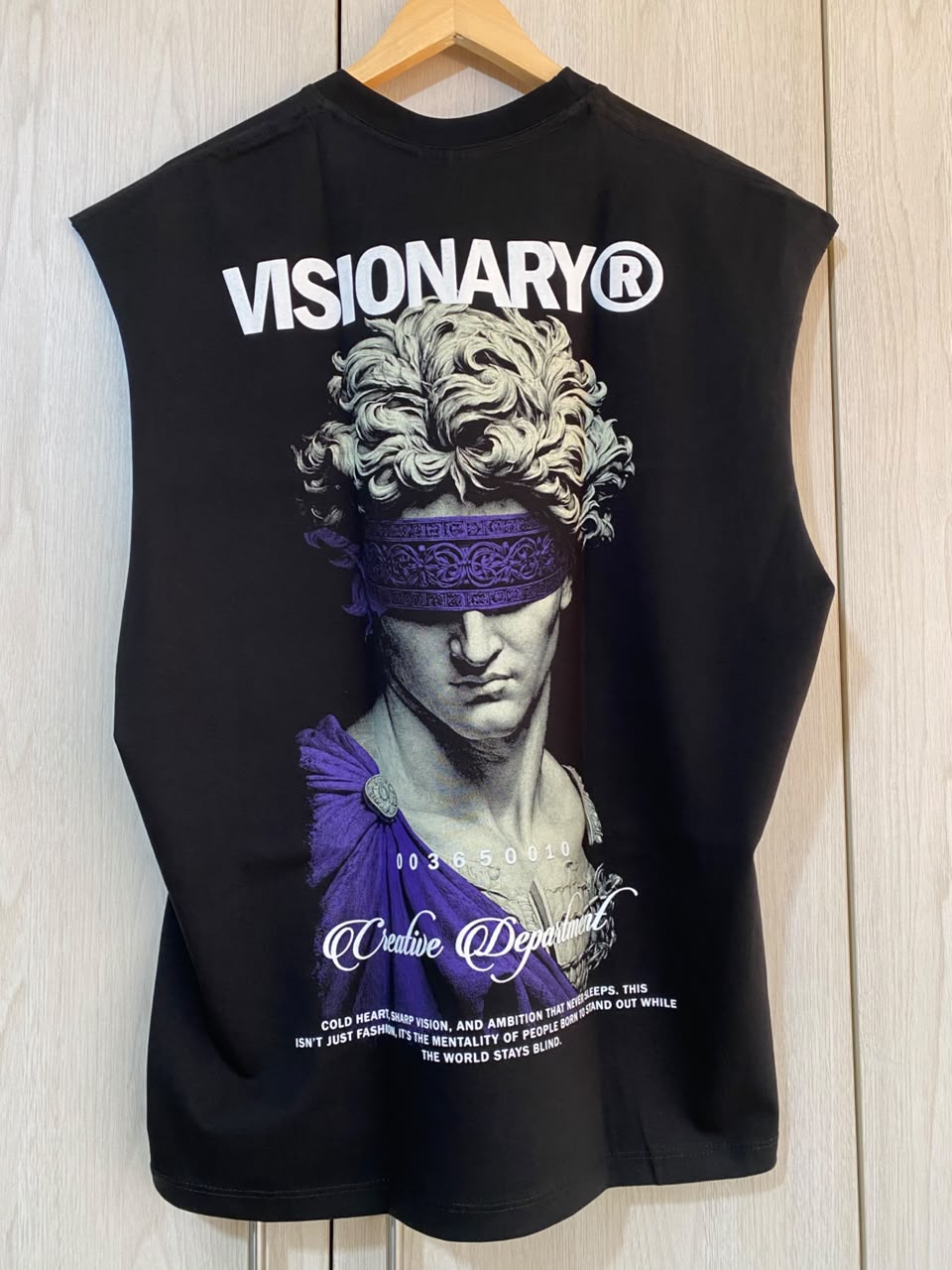 Camisilla Negra Visionary Alto Gramaje