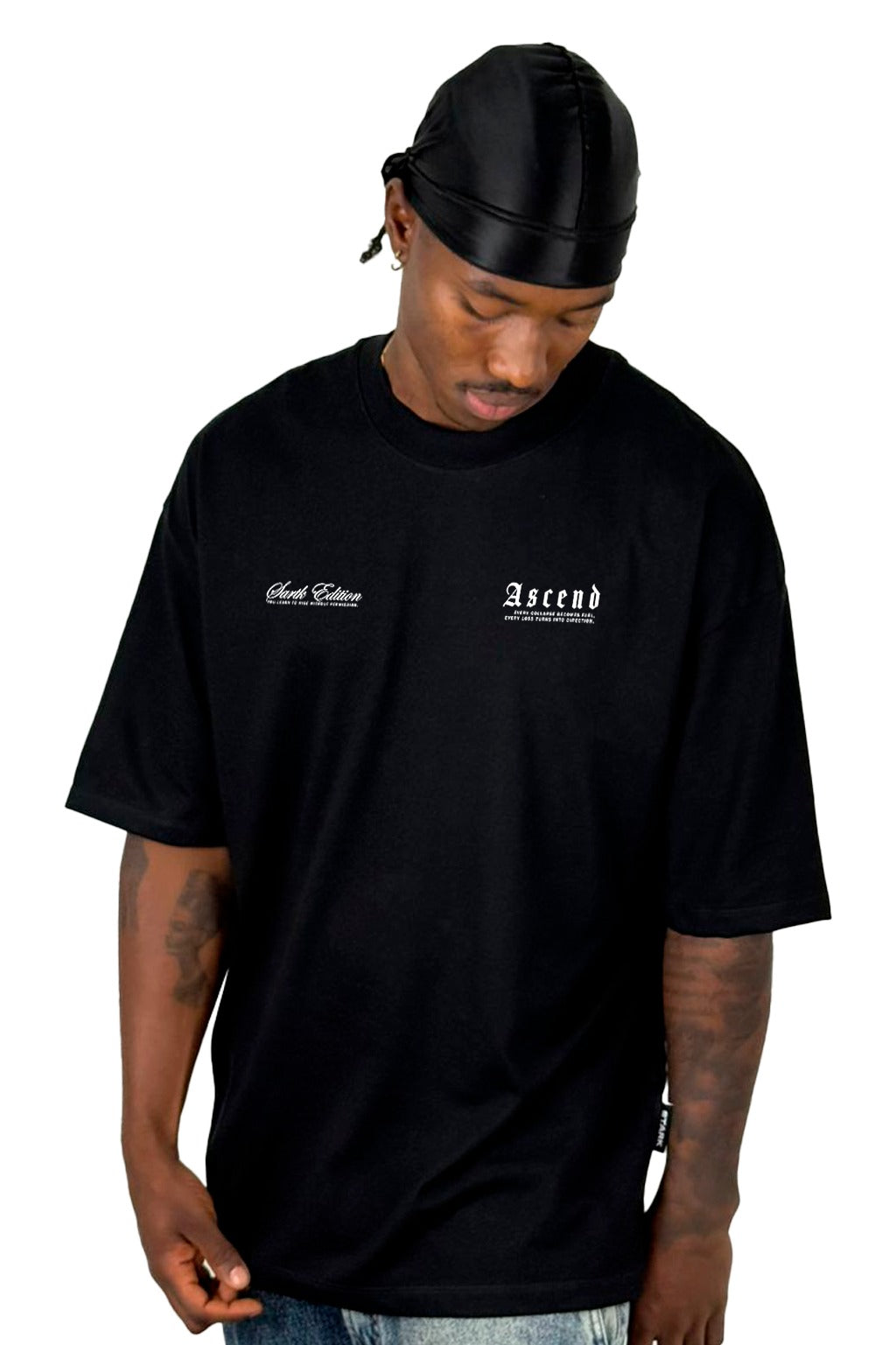 Oversize Negra Ascend Angel Fuego Alto Gramaje